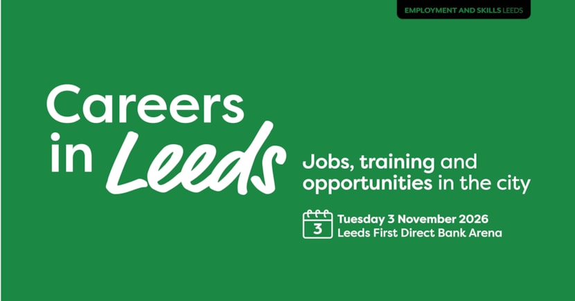  Careers in Leeds jobs fair banner