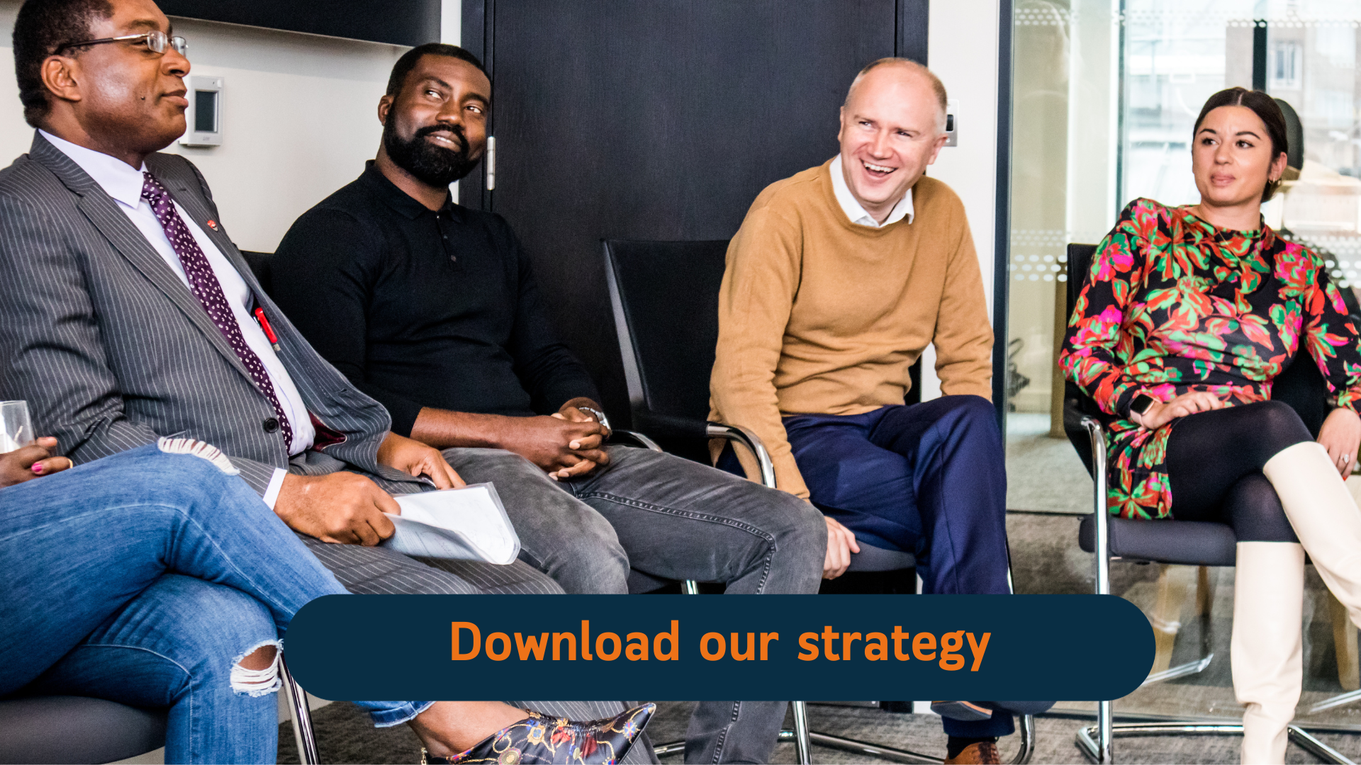 Tom Riordan and Charles Egbu in conversation with our call to action to download the new IG strategy