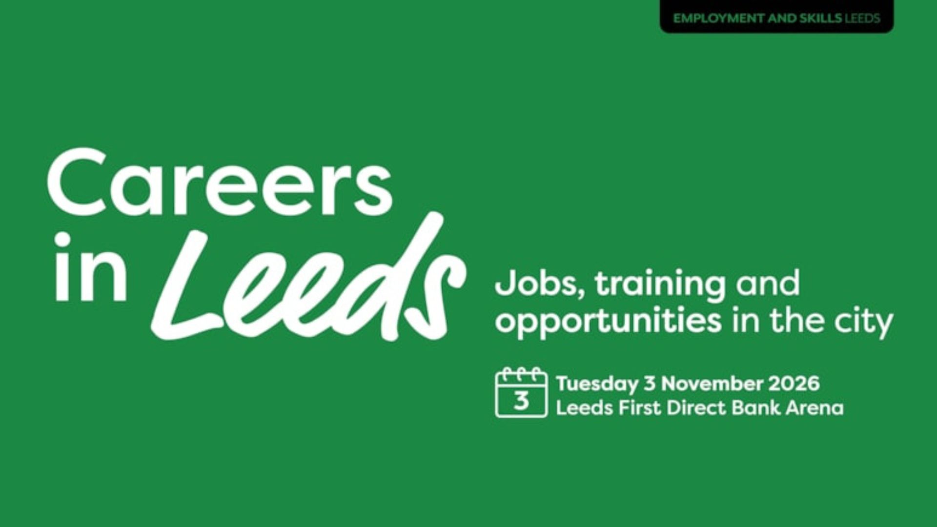 Careers in Leeds fair banner