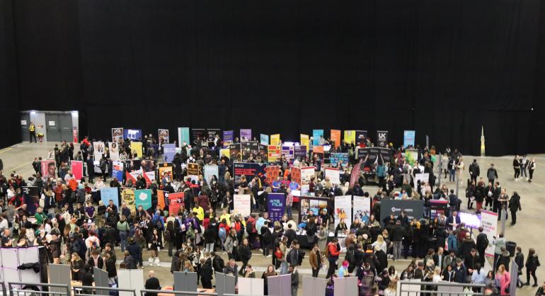 Large crowd at first direct arena exhibition