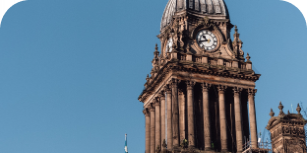 Leeds town hall clock tower