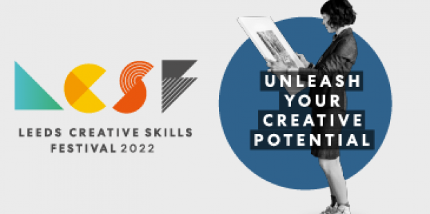 Leeds Creative Skills Festival logo - Unleash your creative potential