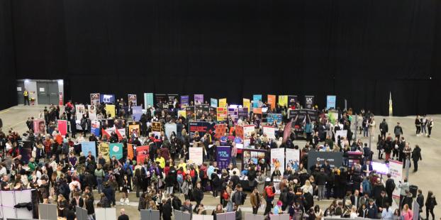 Large crowd at first direct arena exhibition