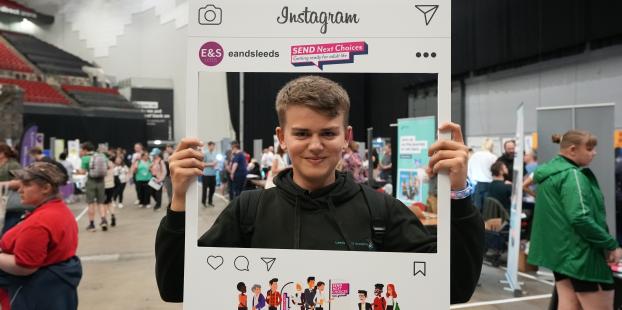 image shows 2 people at the SEND event