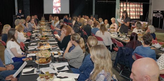 Delegates at the community anchor event