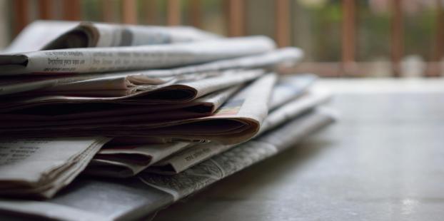 Stack of newspapers