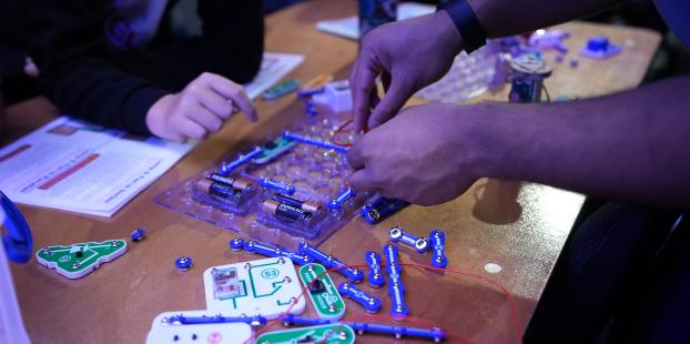 STEMFest participant working on project