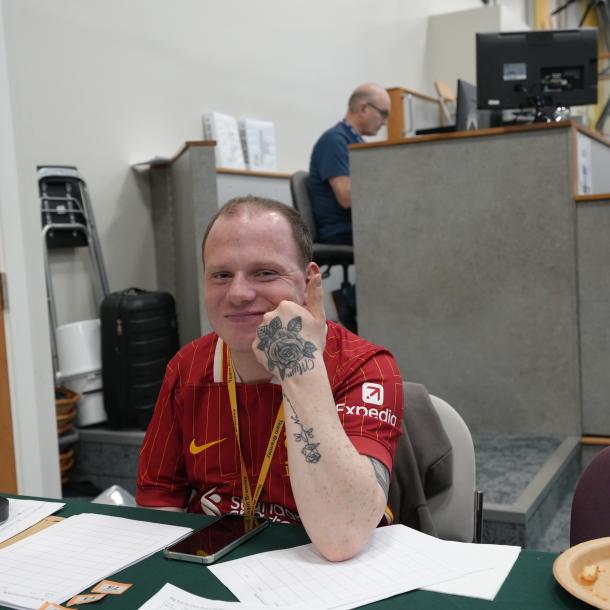 Happy customer giving thumbs up 