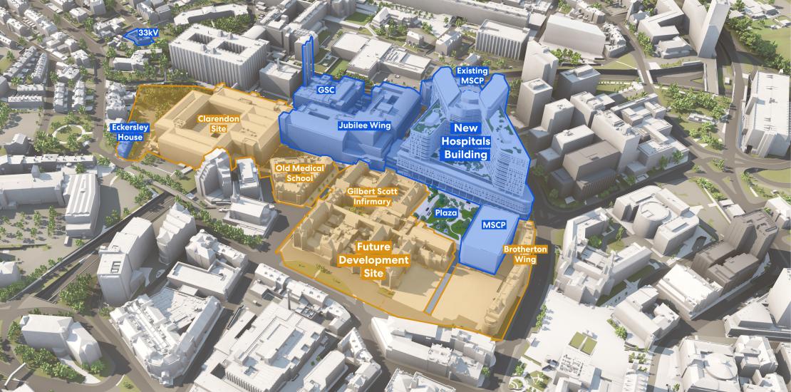 hospital aerial diagram