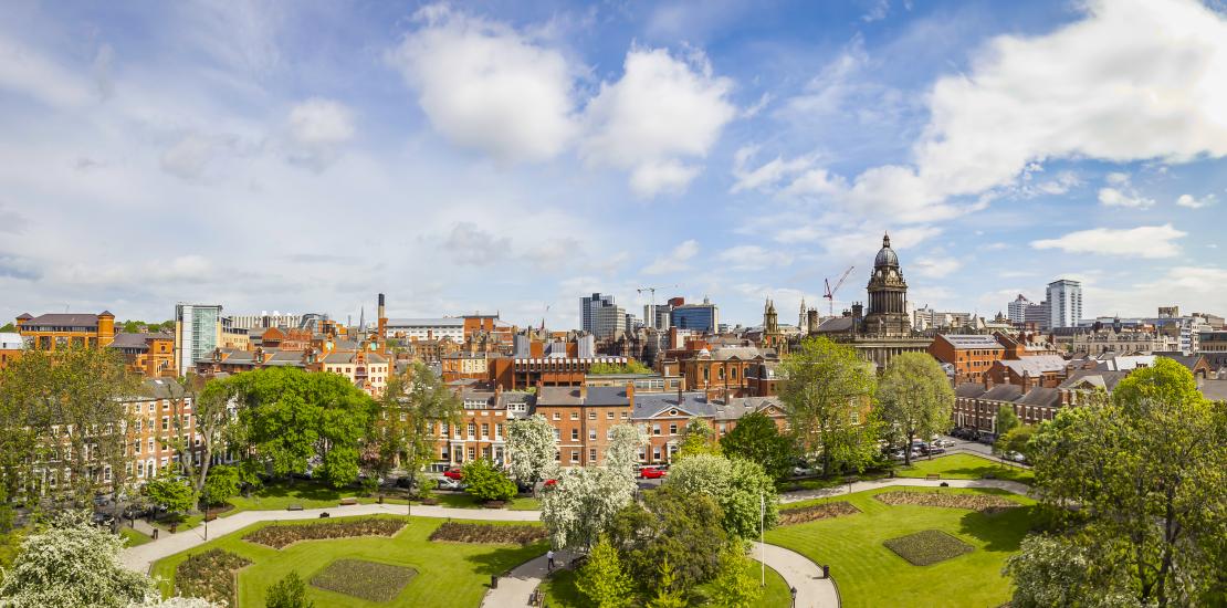 Park Square skyline sunshine